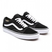 VANS OLD SKOOL SCARPE NERE CON DETTAGLI BIANCHI UNISEX