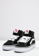 VANS SK8- HI SNEAKERS IN PELLE NERA  BAMBINI