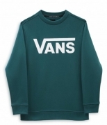 VANS BY VANS CLASSIC CREW BOYS FELPA GIROCOLLO VERDE BAMBINO