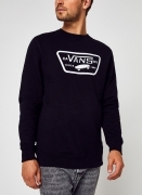 VANS MN FULL PATCH CREW II FELPA NERA UOMO