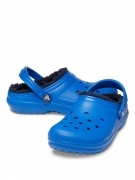 CROCS CLASSIC LINED CLOG TODDLER CIABATTE BLU UNISEX