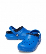 CROCS CLASSIC LINED CLOG KIDS BLUE BOLT CIABATTE BLU UNISEX
