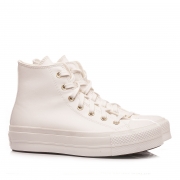 CONVERSE CHUCK TAYLOR ALL STAR PLATFORM SCARPA TOTAL WHITE DONNA